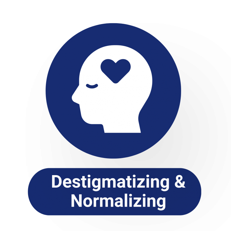 destigmatizing and normalizing