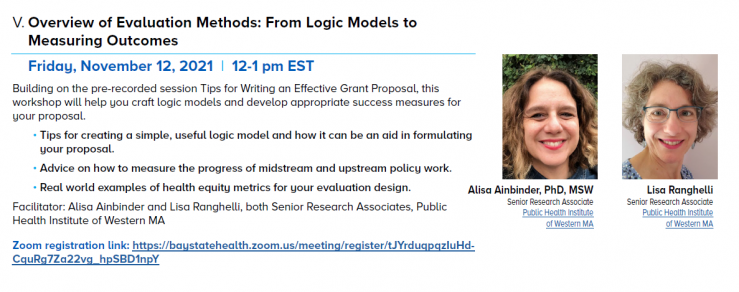 Workshop: Overview of Evaluation Methods-From Logic Models to Measuring Outcomes