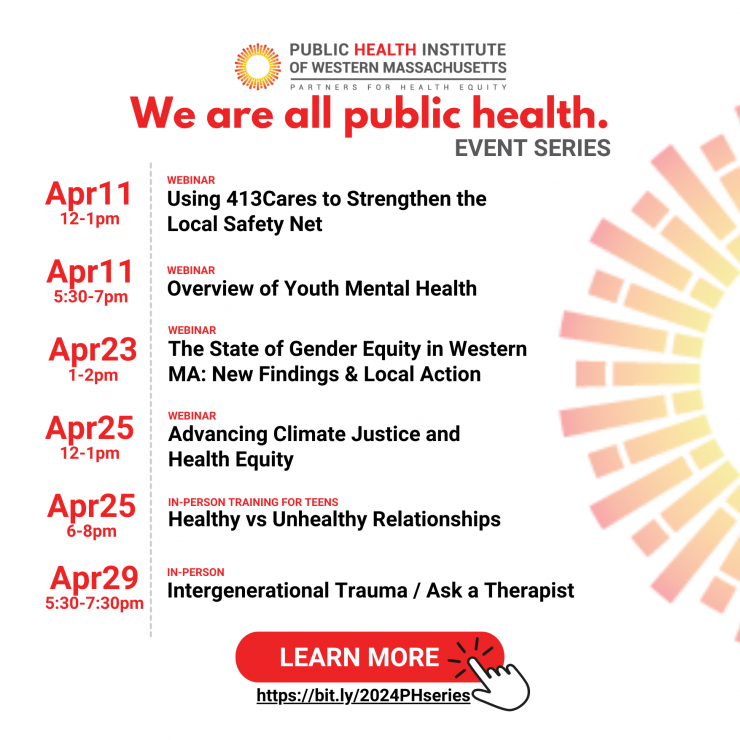 We Are All Public Health: Public Health Month Event Series