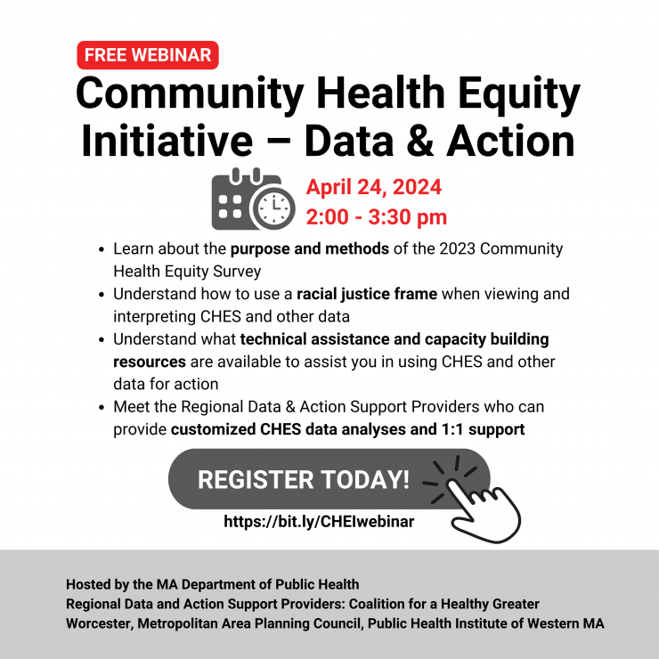 Community Health Equity Initiative – Data & Action Webinar (April 24, 2024)